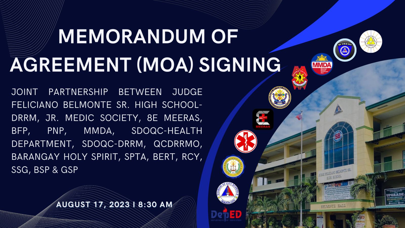 Revolutionizing Safety: 8E MEERAS Launches Groundbreaking Emergency Response System at Judge Feliciano Belmonte Sr. High School